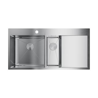 Мойка кухонная Omoikiri Akisame 100-2-IN-L нерж.сталь/нержавеющая сталь